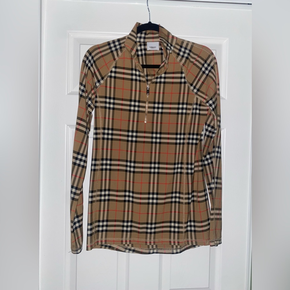 Burberry long sleeve zip up